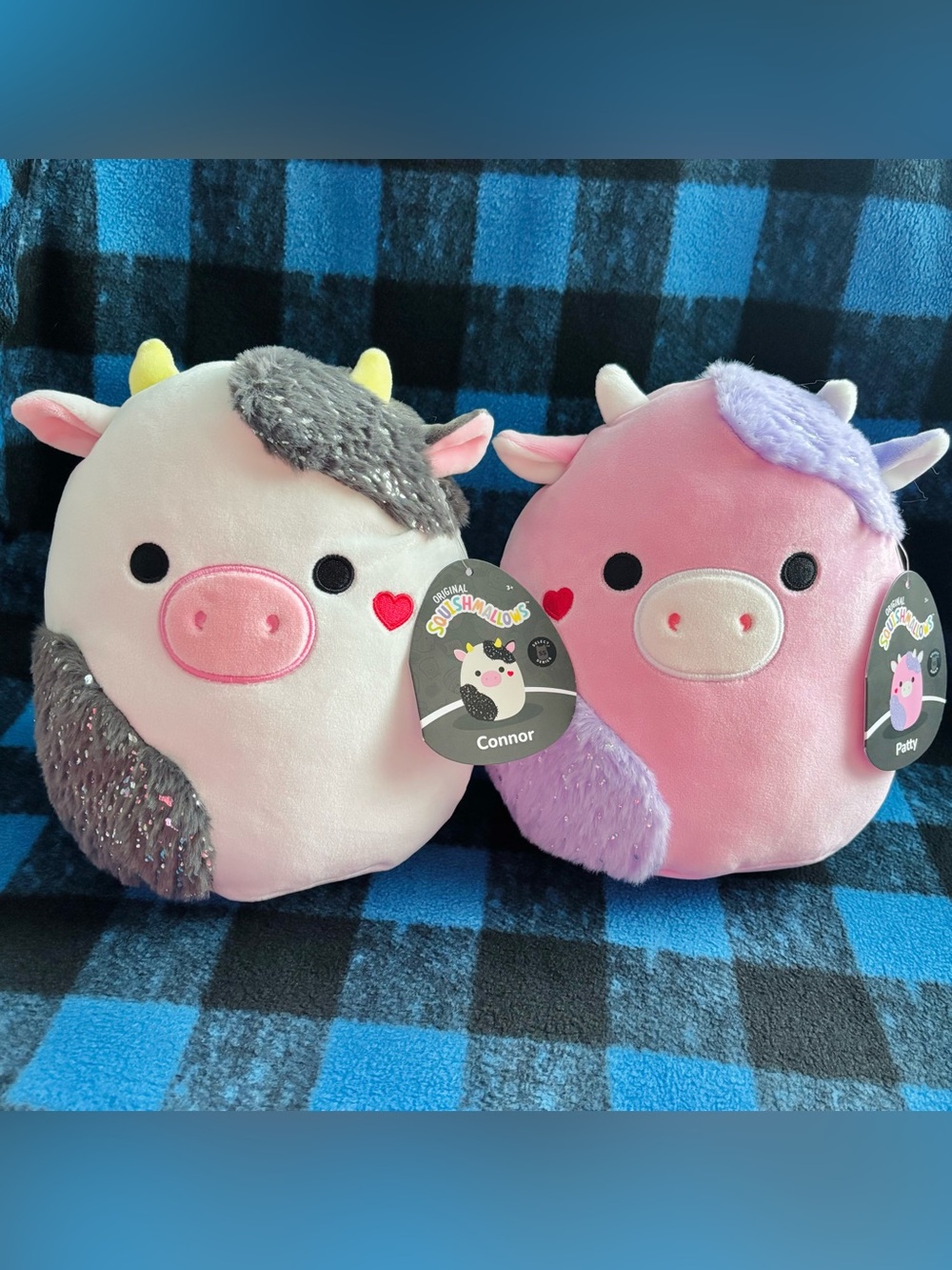 Select Series Connor and Patty 8" Squishmallows Valentines Day Heart Edition
